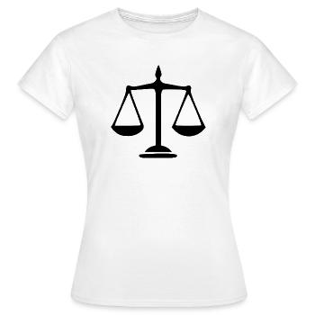 Avocat Droit Droit Avocat Balance Droit Judiciaire - T-shirt Femme - blanc - Devant - AI Model Female 172 dark (172cm)