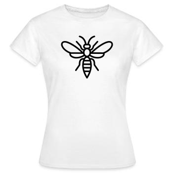 guêpe - T-shirt Femme - blanc - Devant - AI Model Female 172 dark (172cm)