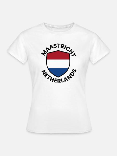 Maastricht Shield Niederländische Flagge - Frauen T-Shirt - Weiß