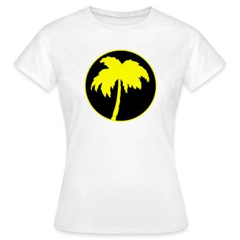 Palmiers - T-shirt Femme - blanc - Devant - AI Model Female 172 dark (172cm)