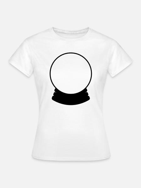 Kristallkugel - Frauen T-Shirt - Weiß