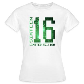 16. Geburtstag Limited Edition Pixel Zocker - Frauen T-Shirt - Weiß - Vorne - AI Model Female 172 dark (172cm)