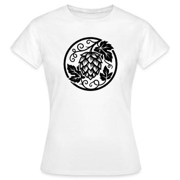 Hopfen Knospe - Frauen T-Shirt - Weiß - Vorne - AI Model Female 172 dark (172cm)