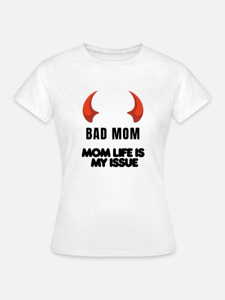 Rote Hörner Silhouette - Frauen T-Shirt - Weiß