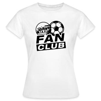 Football Fan Club - Women's T-Shirt - white - Front - AI Model Female 172 dark (172cm)