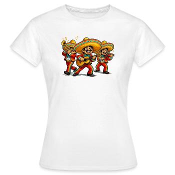 Mariachi Fiesta Gang of Three - Women's T-Shirt - white - Front - AI Model Female 172 dark (172cm)