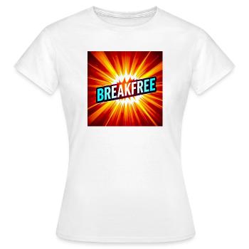 Breakfree Burst Graphic - Women's T-Shirt - white - Front - AI Model Female 172 dark (172cm)