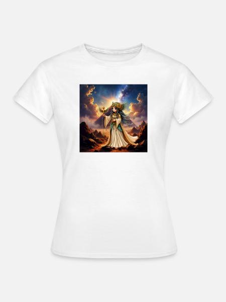 Sonnenkönigin in der Sternenwüste - Frauen T-Shirt - Weiß
