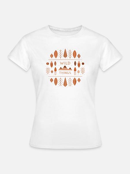 Naturmuster des Wildwaldes - Frauen T-Shirt - Weiß