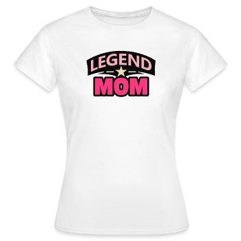 Maman légende – Drôle de Mère Design - T-shirt Femme - blanc - Devant - AI Model Female 172 dark (172cm)