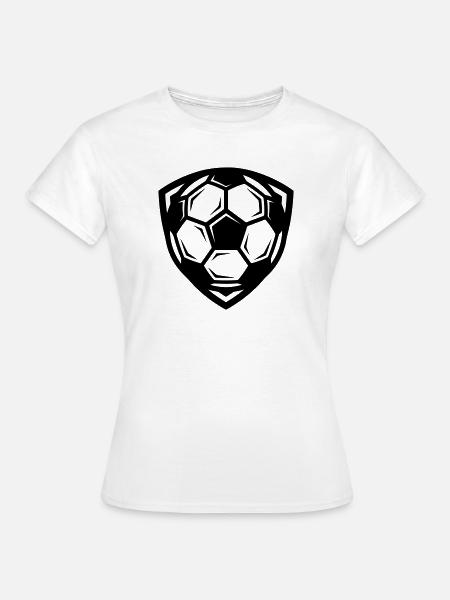 Fussball Symbol - Frauen T-Shirt - Weiß