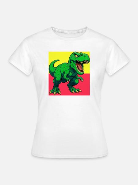 Dinosaurier - Frauen T-Shirt - Weiß