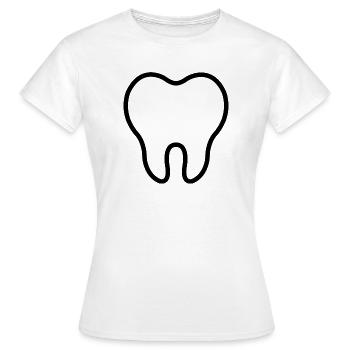 Dent - T-shirt Femme - blanc - Devant - AI Model Female 172 dark (172cm)