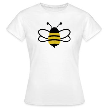 Honigbiene - Frauen T-Shirt - Weiß - Vorne - AI Model Female 172 dark (172cm)