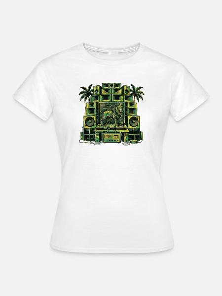 Reggae Lion Dub Soundsystem - Frauen T-Shirt - Weiß