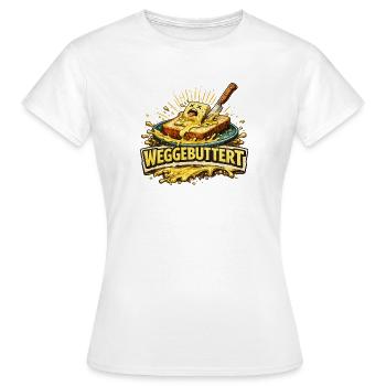 Vintage beurré - Beurre Enfonçant le beurre - T-shirt Femme - blanc - Devant - AI Model Female 172 dark (172cm)