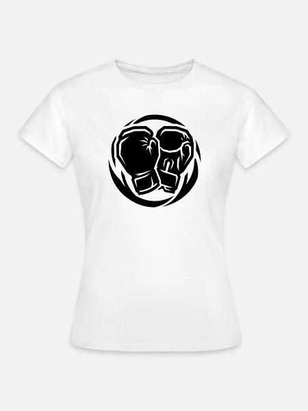 Boxhandschuhe Symbol - Frauen T-Shirt - Weiß