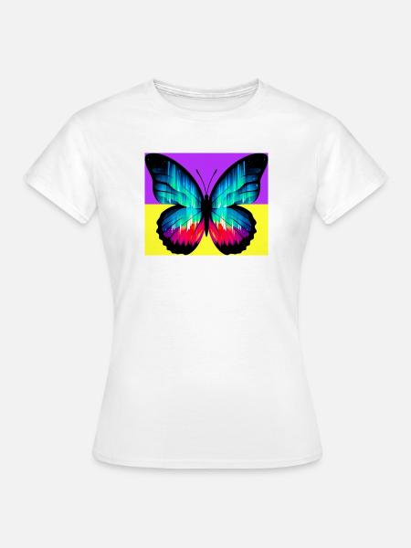 Schmetterling - Frauen T-Shirt - Weiß