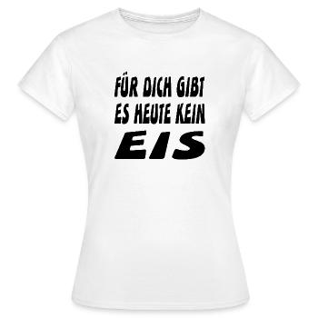 Eis - Frauen T-Shirt - Weiß - Vorne - AI Model Female 172 dark (172cm)