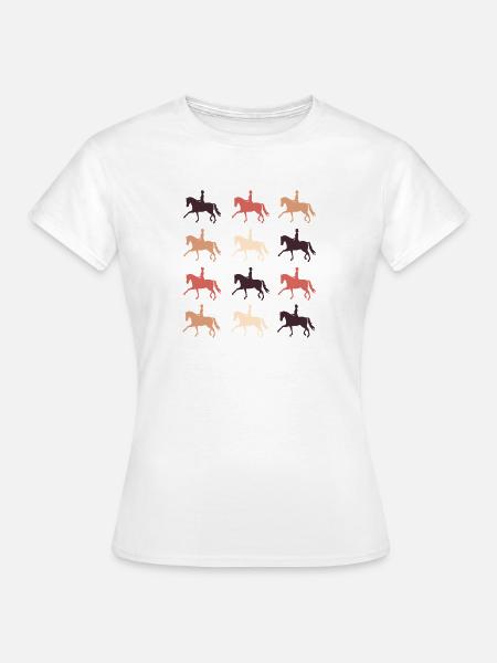 Dressurpferd - Frauen T-Shirt - Weiß