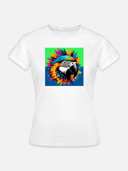 Papagei - Frauen T-Shirt - Weiß