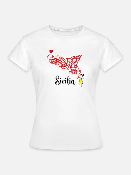 Sizilien - Frauen T-Shirt - Weiß
