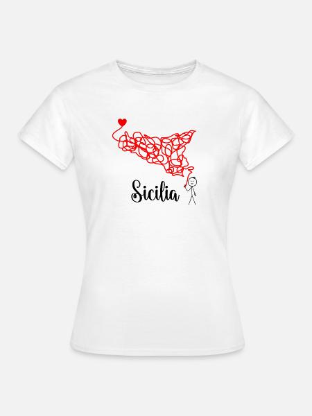 Sizilien Faden - Frauen T-Shirt - Weiß