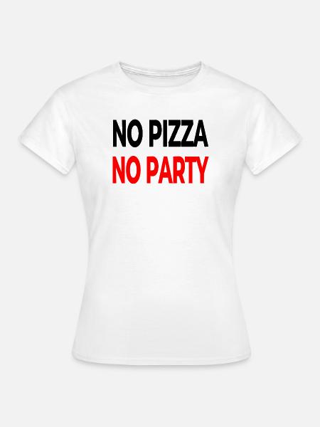 Pizza - Frauen T-Shirt - Weiß