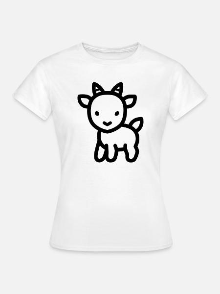Ziege - Frauen T-Shirt - Weiß