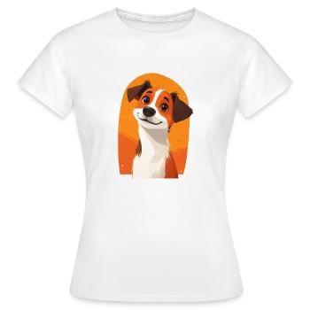 Niedlicher Hund - Frauen T-Shirt - Weiß - Vorne - AI Model Female 172 dark (172cm)