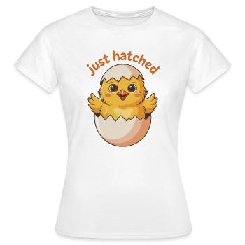 Freshly hatched chick - Women's T-Shirt - white - Front - AI Model Female 172 dark (172cm)