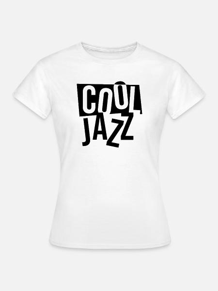 Cool-Jazz-Musik-Logo-Design - Frauen T-Shirt - Weiß