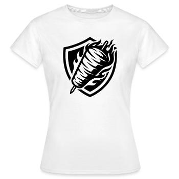 Döner Spieß Kebab - Frauen T-Shirt - Weiß - Vorne - AI Model Female 172 dark (172cm)
