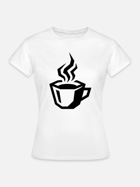 kaffee symbol coffee - Frauen T-Shirt - Weiß