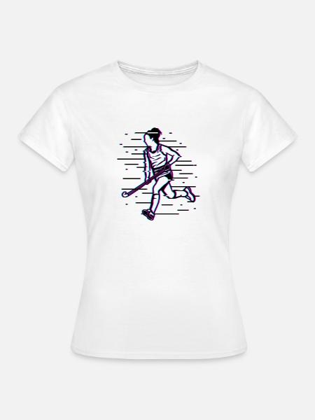 Feldhockey Mädchen - Frauen T-Shirt - Weiß