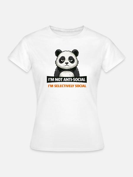 Selektive Panda-Gesellschaft - Frauen T-Shirt - Weiß
