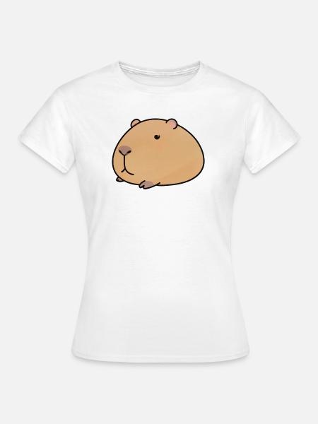 Entspannte Capybara-Cozy Vibe - Frauen T-Shirt - Weiß