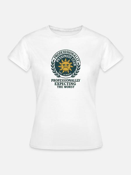 Skeptische Sonne Spruch - Frauen T-Shirt - Weiß