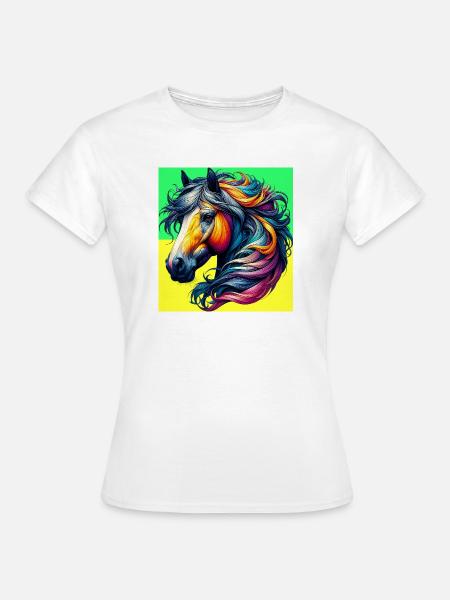 Pferd - Frauen T-Shirt - Weiß