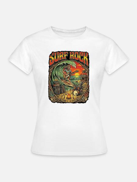 Surf Rock Beach Party - Frauen T-Shirt - Weiß