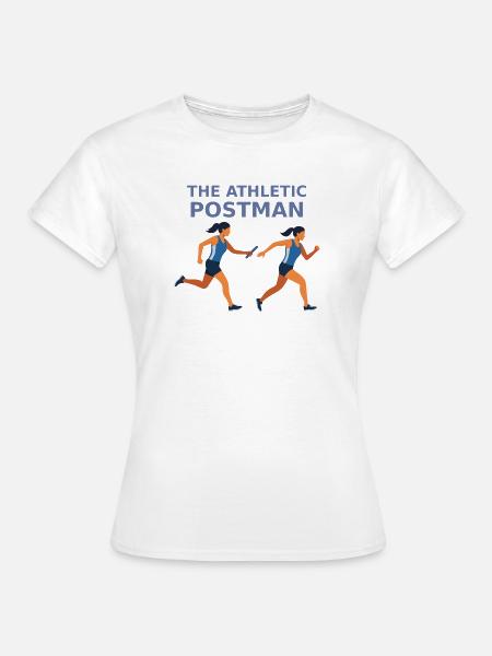 Athletischer Postbote Staffellauf - Frauen T-Shirt - Weiß