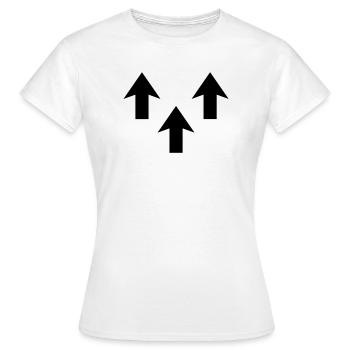 Pfeile - Frauen T-Shirt - Weiß - Vorne - AI Model Female 172 dark (172cm)
