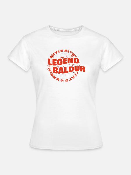 Vorname Baldur - Frauen T-Shirt - Weiß