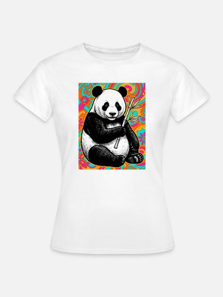 Panda - Frauen T-Shirt - Weiß