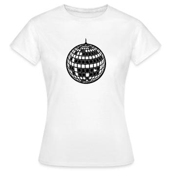 Boule disco - T-shirt Femme - blanc - Devant - AI Model Female 172 dark (172cm)