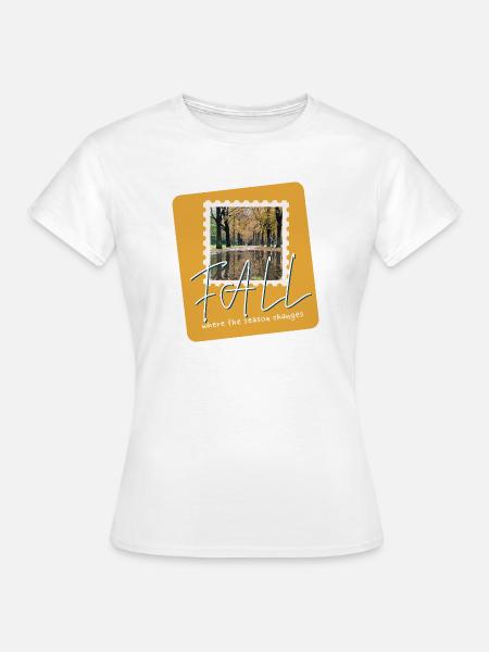 FALL Herbstpfade - Frauen T-Shirt - Weiß