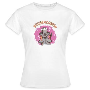 Küchenchefin Köchin Hobbyköchin Kochen - Frauen T-Shirt - Weiß - Vorne - AI Model Female 172 dark (172cm)
