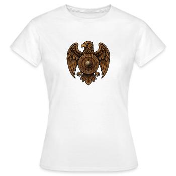 Golden Eagle Round Shield - Women's T-Shirt - white - Front - AI Model Female 172 dark (172cm)