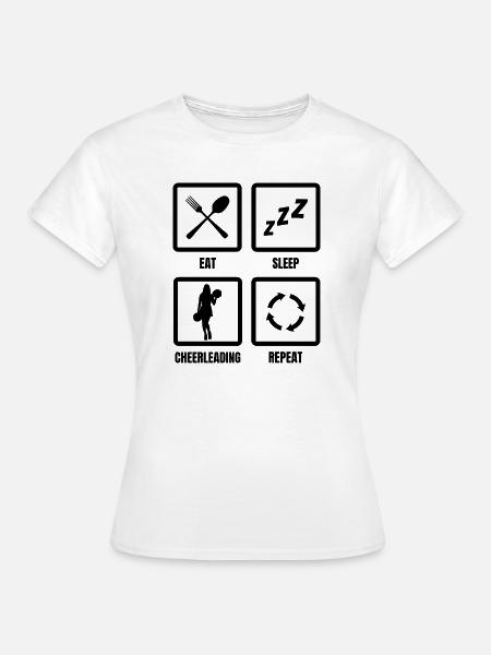 Cheerleading Routine - Frauen T-Shirt - Weiß