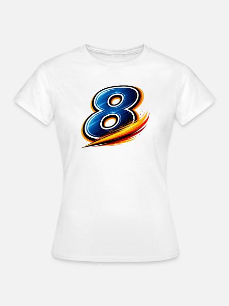 Nummer 8 Fußball Shirt Mittelfeld Allrounder - Frauen T-Shirt - Weiß